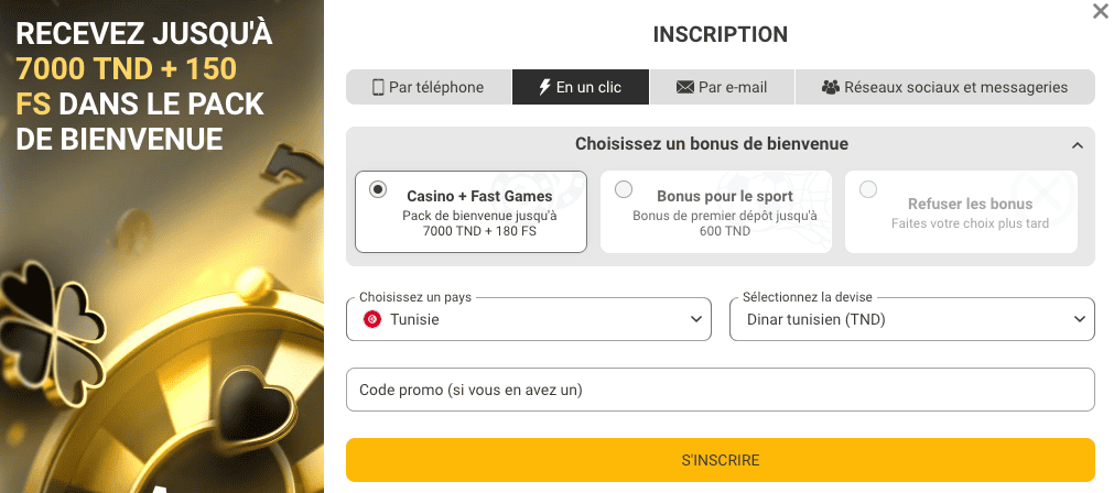 Formulaire D'inscription Mbet216